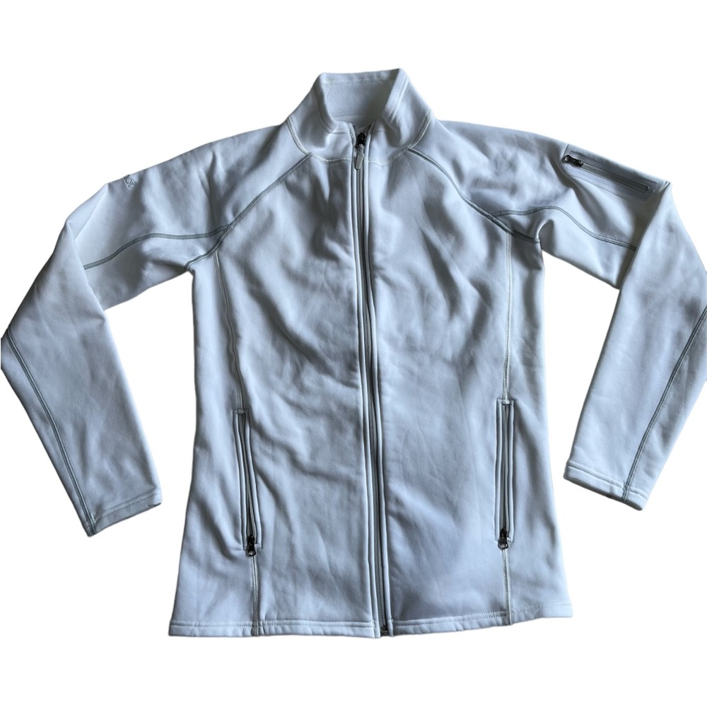 White marmot fleece lightweight zip up
